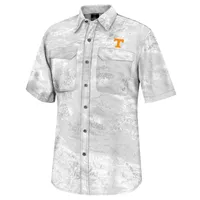 Chemise de pêche Colosseum White Tennessee Volunteers Realtree Aspect Charter pour hommes