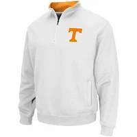 Men's Colosseum White Tennessee Volunteers Tortugas Logo Quarter-Zip Jacket