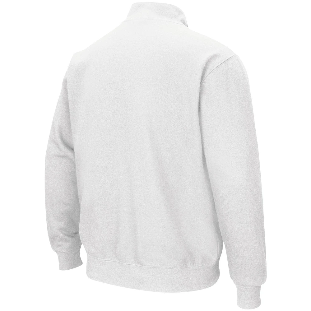 Men's Colosseum White Tennessee Volunteers Tortugas Logo Quarter-Zip Jacket