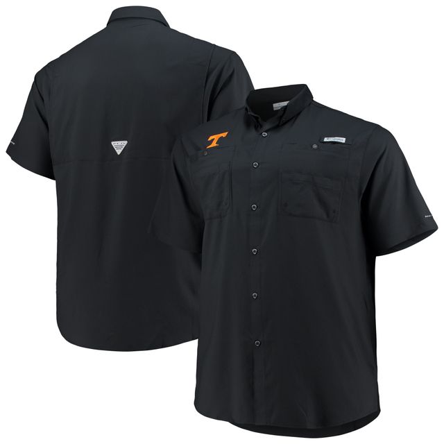 Chemise boutonnée Columbia Black Tennessee Volunteers Big & Tall Tamiami Omni-Shade pour homme