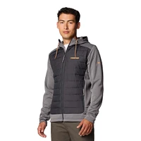 Veste à capuche hybride entièrement zippée Out-Shield pour homme, couleur anthracite/gris, des Tennessee Volunteers de Columbia