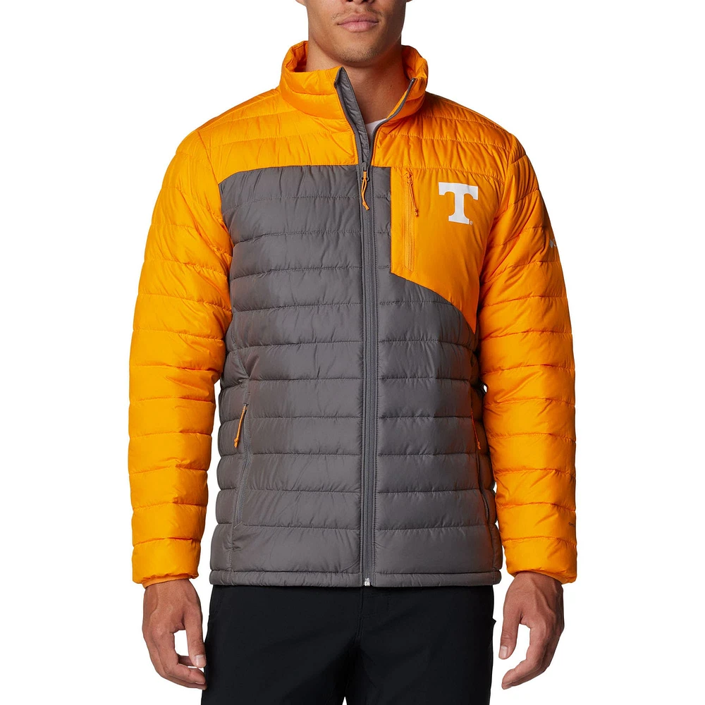 Veste isolante à fermeture éclair intégrale Columbia Tennessee Volunteers Double Blitz Omni-Heat Infinity pour homme