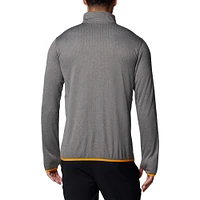 Men's Columbia Gray Tennessee Volunteers Park View Grid Fleece Omni-Wick Half-Zip Jacket