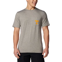 T-shirt gris Columbia Tennessee Volunteers Tech Trail Omni-Wick pour hommes