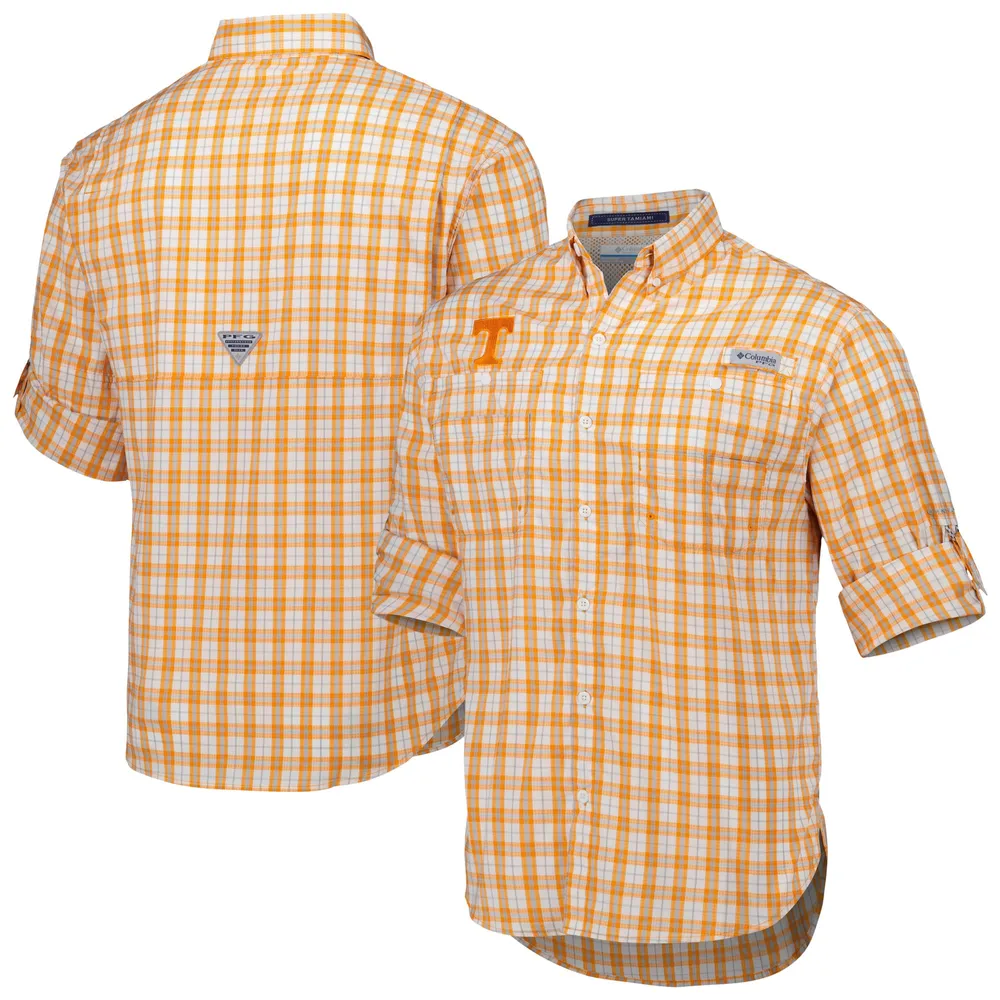 Men's Columbia Tenn Orange Tennessee Volunteers PFG Tamiami Shirt