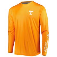 Men's Columbia Tennessee Orange Volunteers Terminal Shot Omni-Shade Omni-Wick Long Sleeve T-Shirt