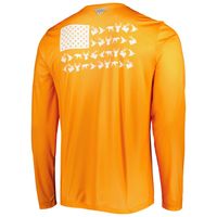 Men's Columbia Tennessee Orange Volunteers Terminal Shot Omni-Shade Omni-Wick Long Sleeve T-Shirt