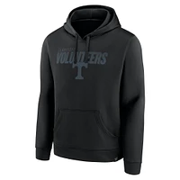 Men's Fanatics Black Tennessee Volunteers Blackout Pullover Hoodie