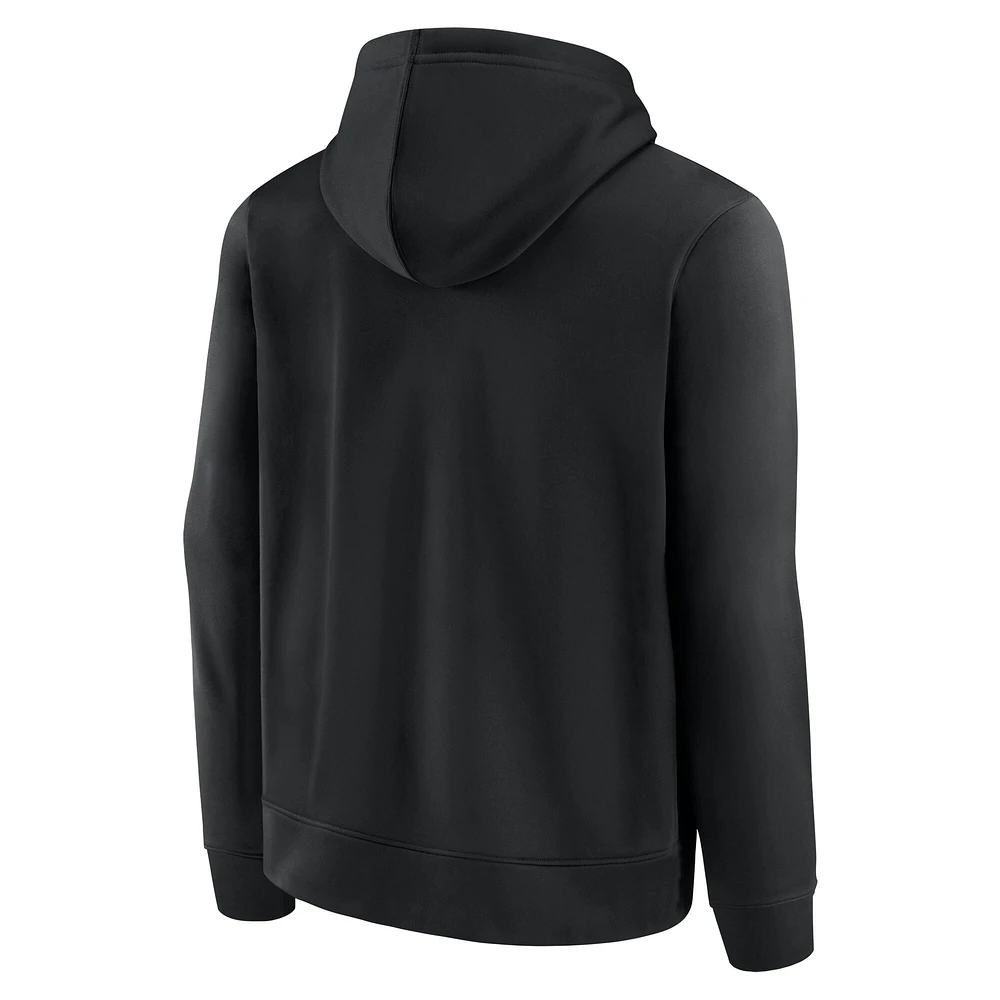 Men's Fanatics Black Tennessee Volunteers Blackout Pullover Hoodie