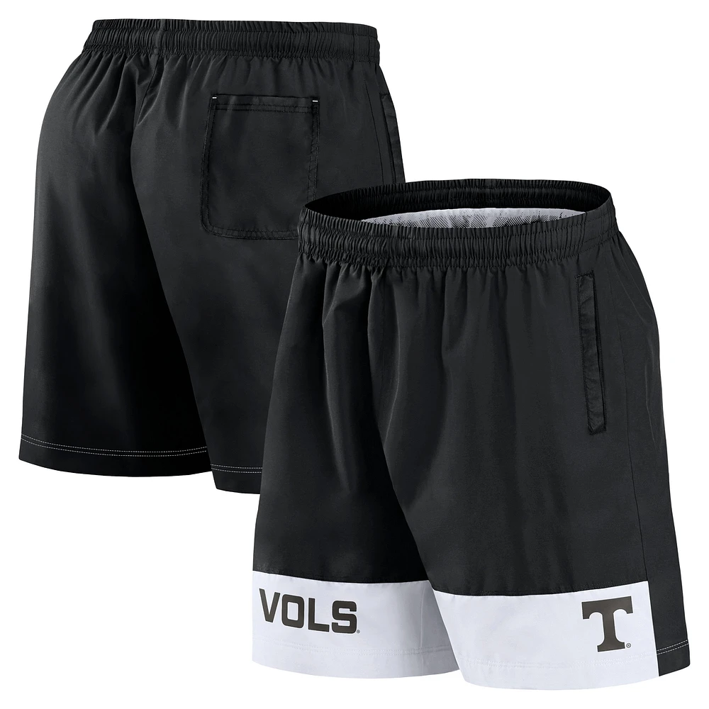 Men's Fanatics Black Tennessee Volunteers Elements Intensity Woven Shorts