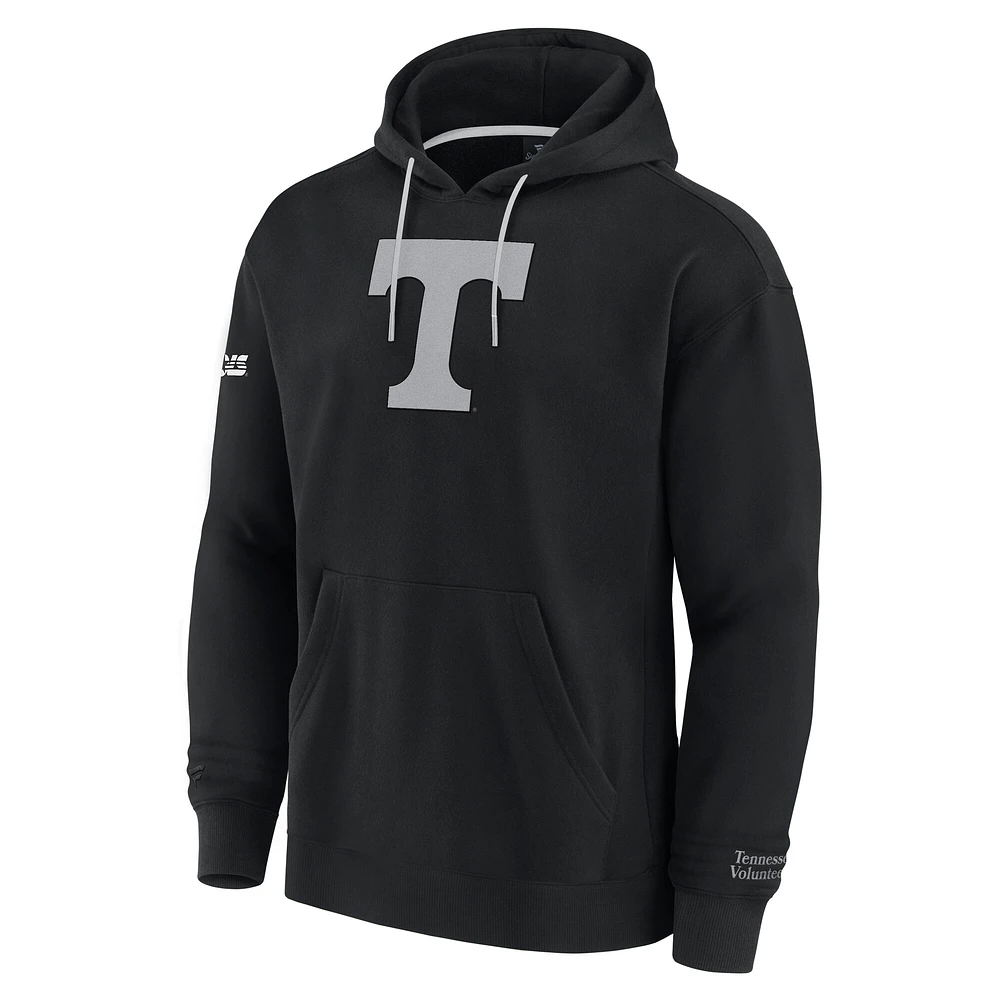 Men's Fanatics Black Tennessee Volunteers Pace Pullover Hoodie