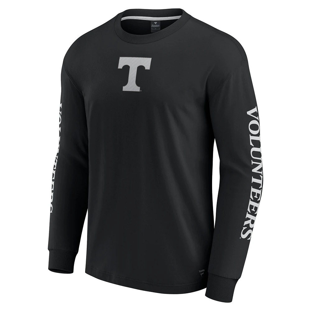 T-shirt à manches longues noir pour hommes Fanatics Tennessee Volunteers Strive