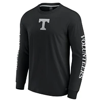 T-shirt à manches longues noir pour hommes Fanatics Tennessee Volunteers Strive