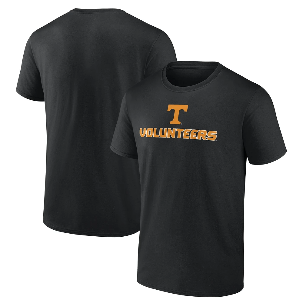 T-shirt noir fanatiques pour hommes Tennessee Volunteers Team Lockup