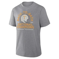 T-shirt tri-blend Dynamic Showdown pour homme, gris, fanatiques, Tennessee Volunteers