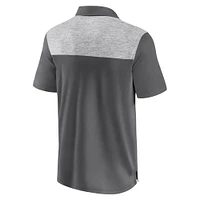 Men's Fanatics Gray Tennessee Volunteers Iconic Brushed Blocked Polo