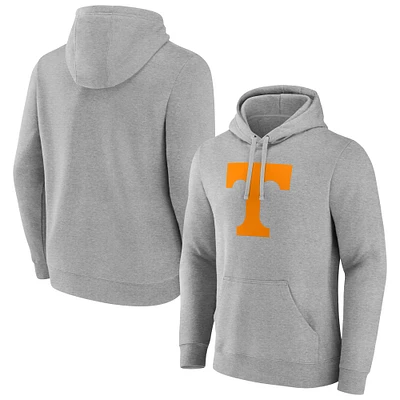 Men's Fanatics  Gray Tennessee Volunteers Primary Logo Pullover Hoodie