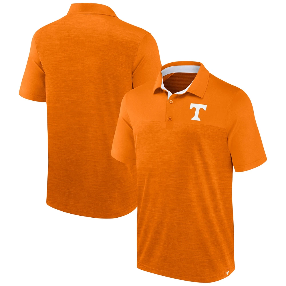 Men's Fanatics Heather Tennessee Orange Volunteers Classic Homefield Polo