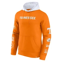 Sweat à capuche en polaire blocs de couleurs Tennessee Volunteers Orange/Blanc Fanatics pour hommes