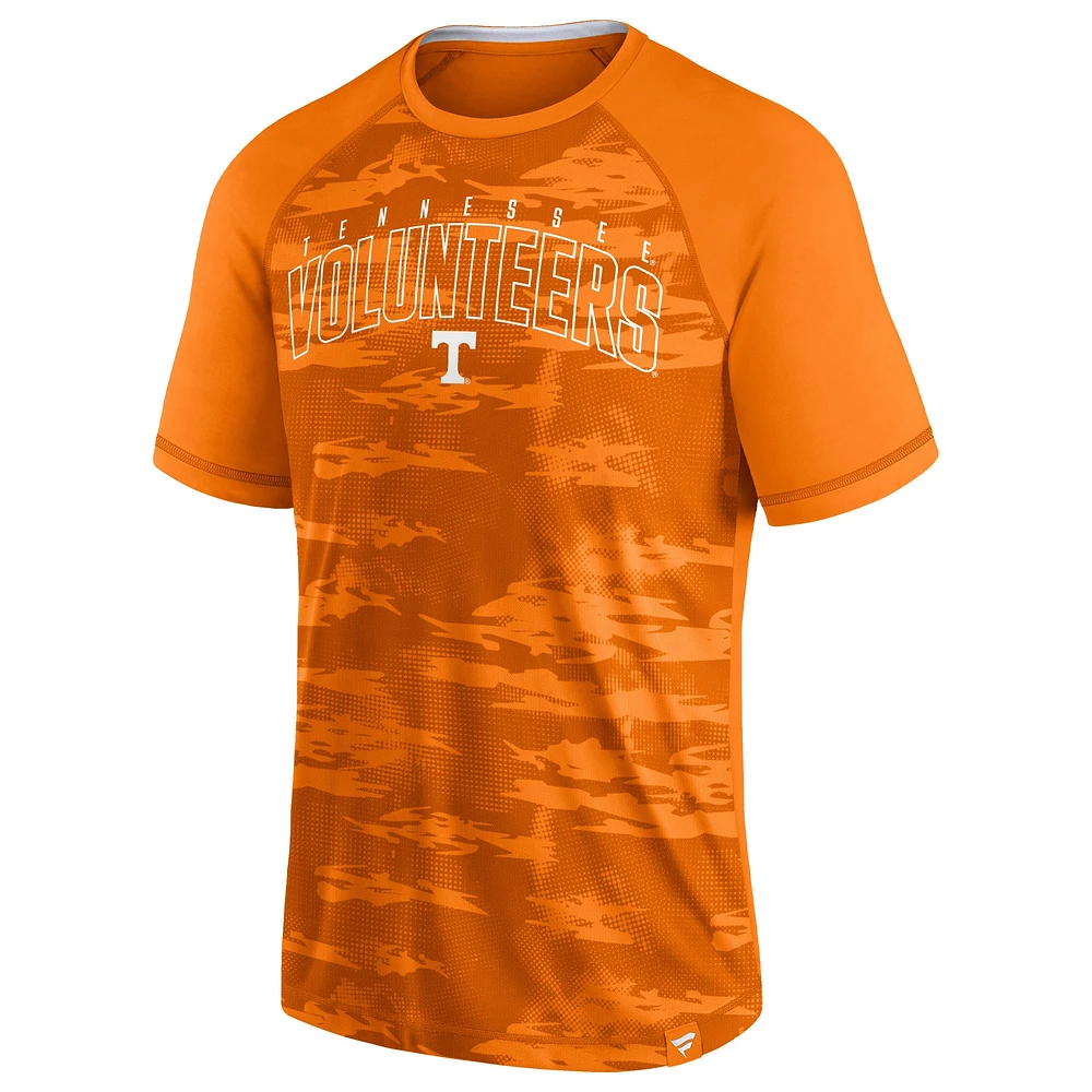 Fanatics Tennessee Orange Volunteers Arch Outline Raglan T-shirt pour hommes