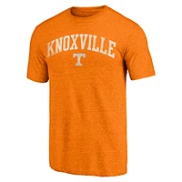 Men's Fanatics Tennessee Orange Volunteers Arched City Tri-Blend T-Shirt