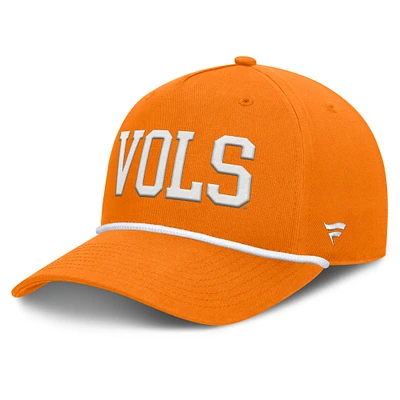 Casquette ajustable en corde pour balles fausses Tennessee Orange Tennessee Volunteers Fanatics pour hommes
