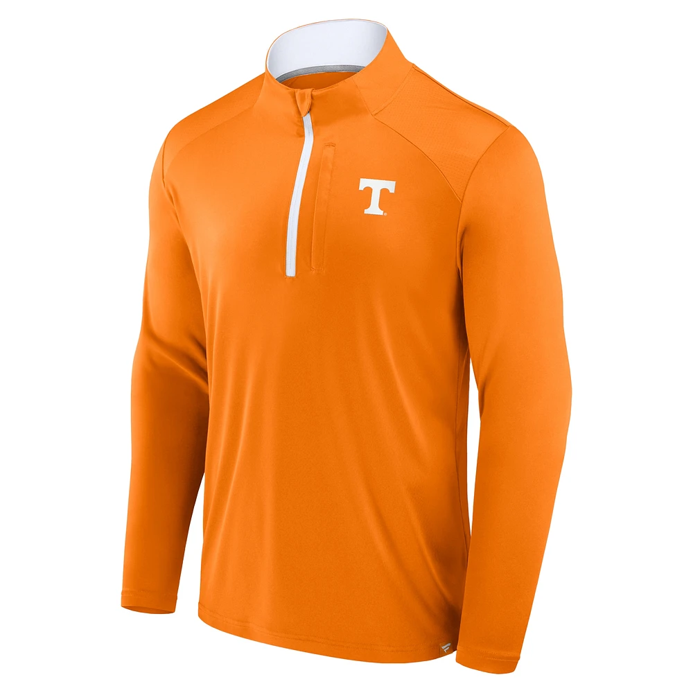 Men's Fanatics Tennessee Orange Volunteers Fundamental Defender Quarter-Zip Jacket