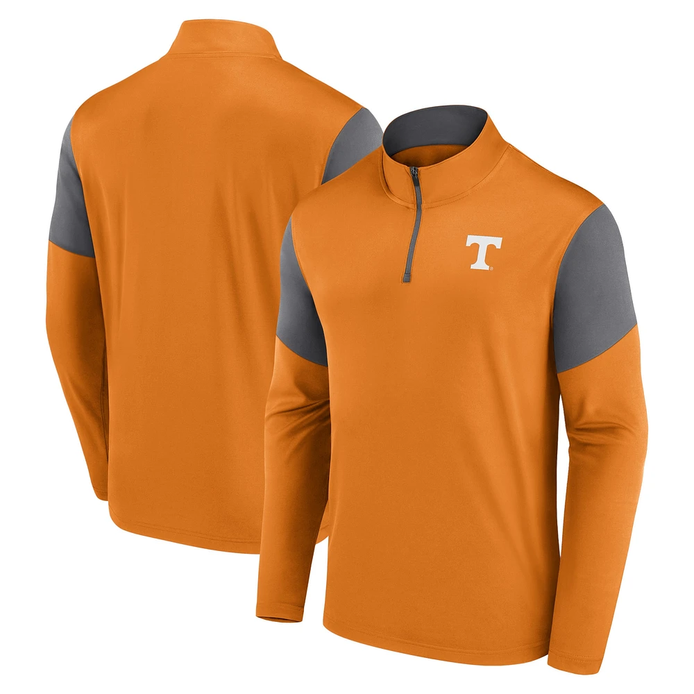 Men's Fanatics  Tennessee Orange Volunteers Primary Quarter-Zip Top