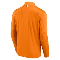 Men's Fanatics Tennessee Orange Volunteers Tonal Camo Quarter-Zip Raglan Top