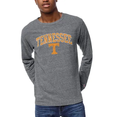 Tennessee Volunteers League Collegiate Wear 1965 Victory Falls Long Sleeve Tri-Blend T-Shirt - Heather Gray