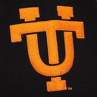 Men's Mitchell & Ness Black Tennessee Volunteers Chainstich Fleece Pullover Hoodie