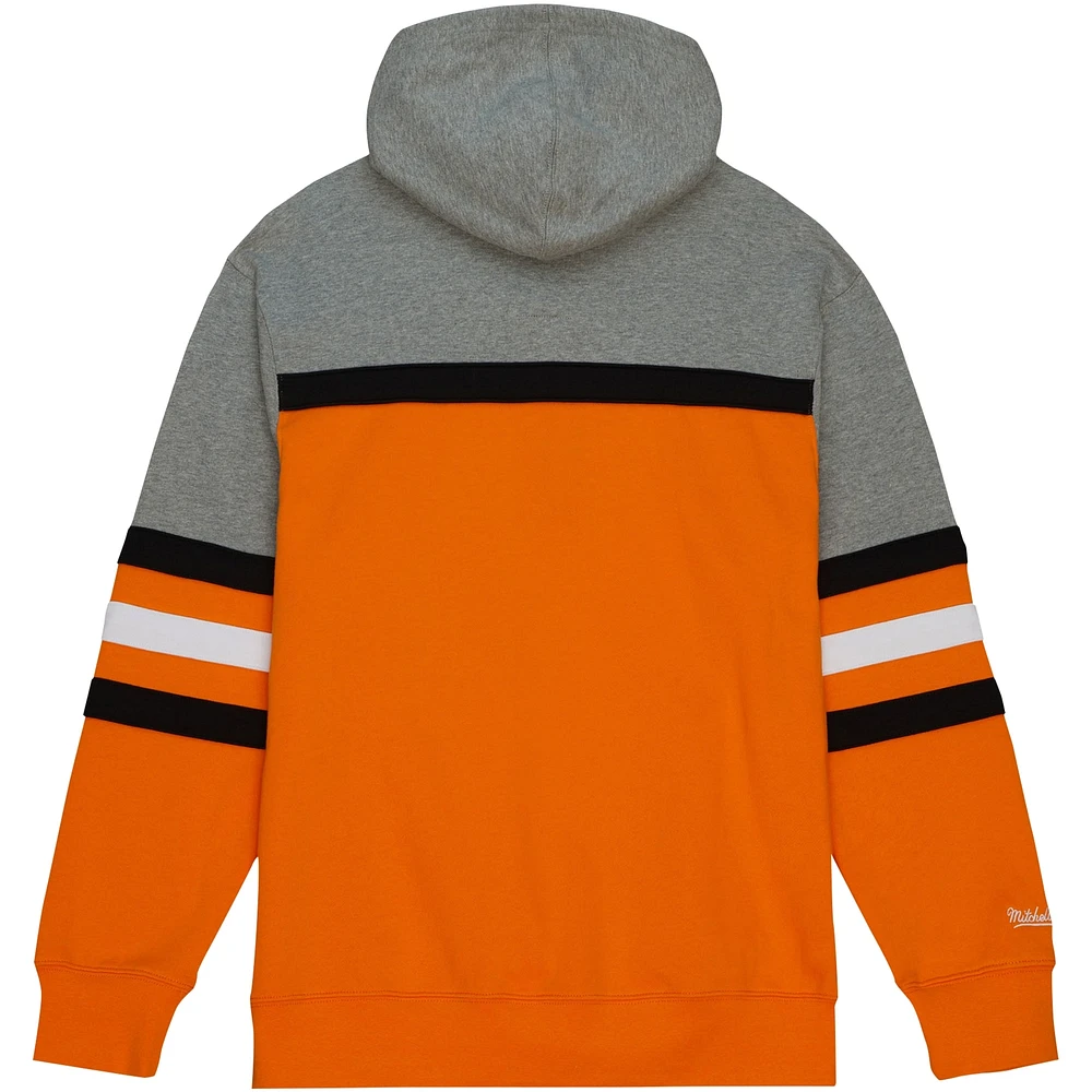 Sweat à capuche orange Mitchell & Ness Tennessee Volunteers Head Coach pour hommes