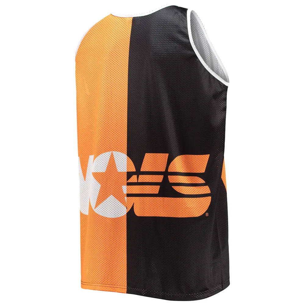 Men's Mitchell & Ness Peyton Manning Black/Tennessee Orange Tennessee Volunteers Sublimated Player Big Tall Tank Top