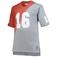 Men's Mitchell & Ness Peyton Manning Tennessee Orange/Gray Volunteers Name Number Tie-Dye V-Neck T-Shirt