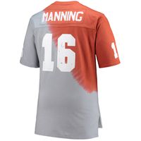 Men's Mitchell & Ness Peyton Manning Tennessee Orange/Gray Volunteers Name Number Tie-Dye V-Neck T-Shirt