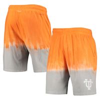 Men's Mitchell & Ness Tennessee Orange/Gray Volunteers Tie-Dye Shorts