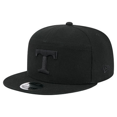 Casquette snapback 9FIFTY noire à panneaux fendus en toile pour homme New Era Tennessee Volunteers Adventure