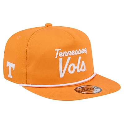 Men's New Era Tennessee Orange Tennessee Volunteers Adventure Team Text Golfer Snapback Hat