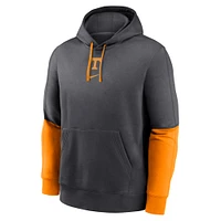 Men's Nike Tennessee Orange/Anthracite Volunteers 2024 Sideline Club Pullover Hoodie