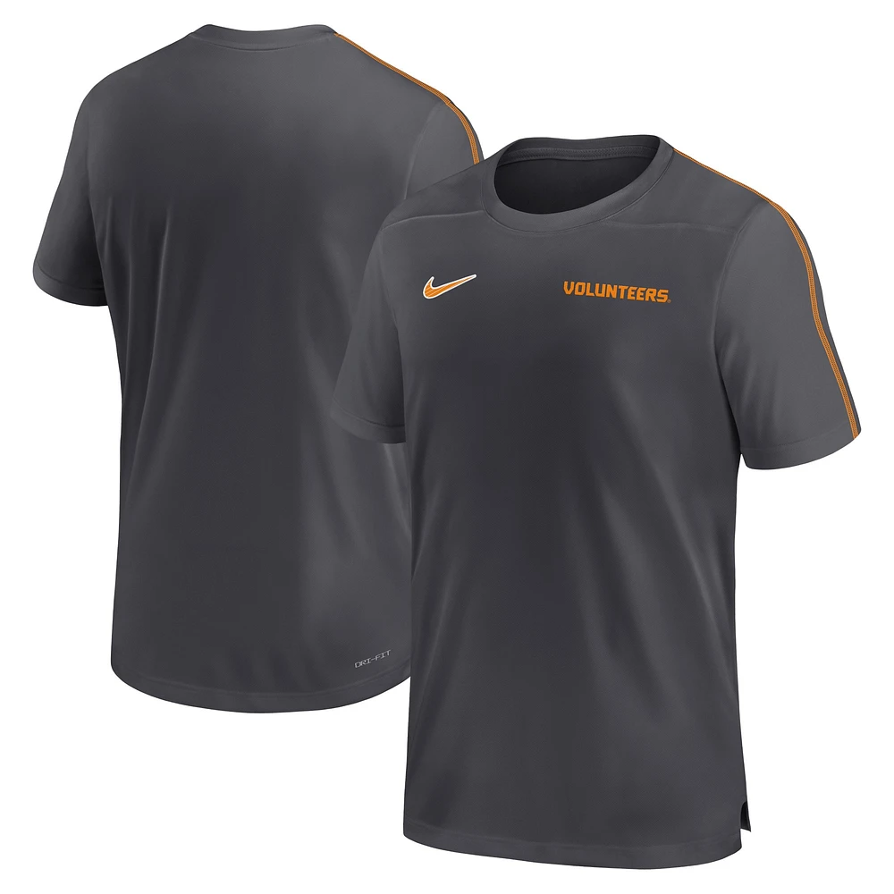 Haut de performance Nike Tennessee Volunteers 2024 Sideline Coach pour homme, anthracite