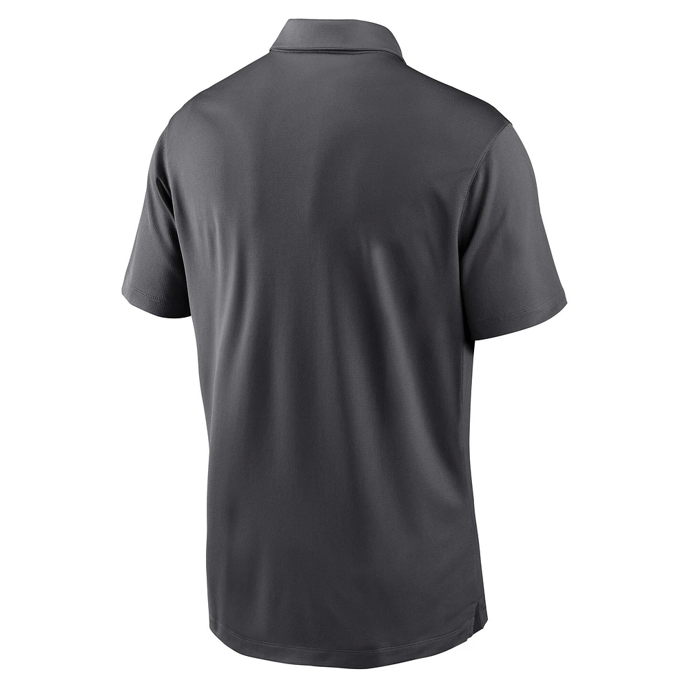 Polo de franchise des volontaires du Tennessee Nike anthracite pour hommes