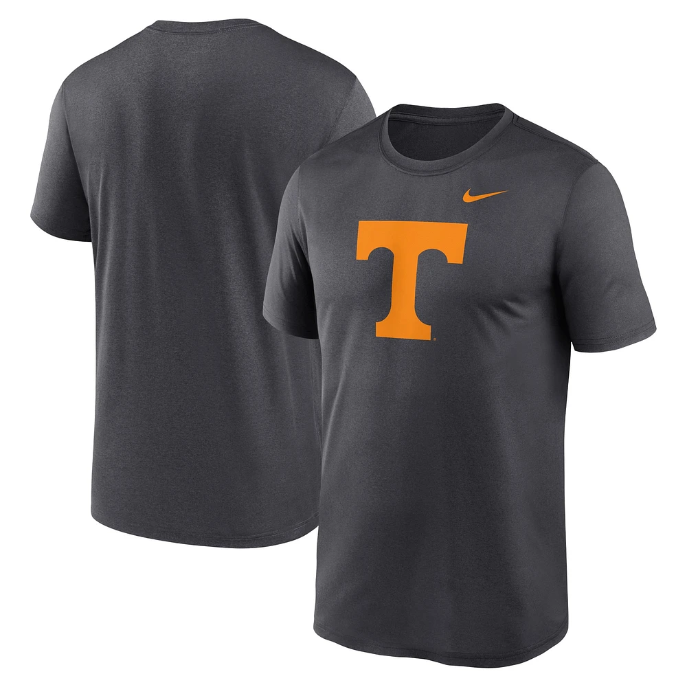 Men's Nike Anthracite Tennessee Volunteers Primetime Legend Logo T-Shirt