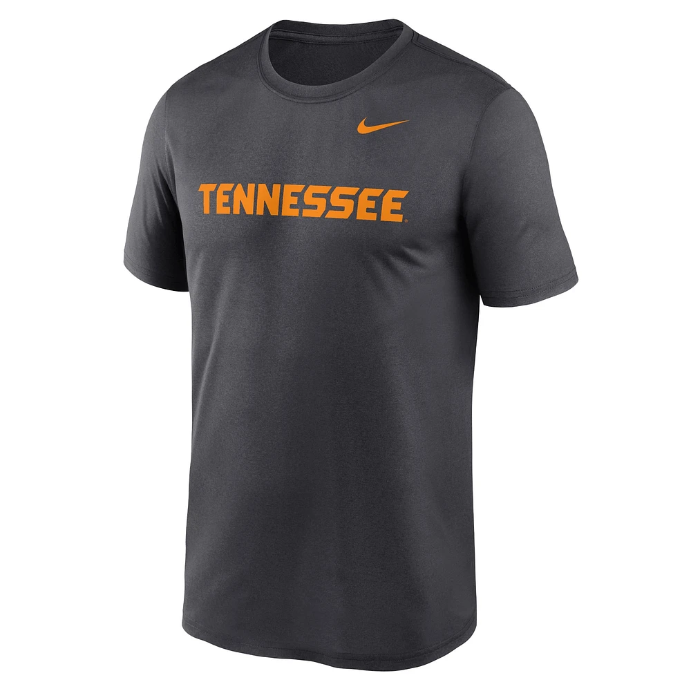 Men's Nike Anthracite Tennessee Volunteers Primetime Legend Wordmark T-Shirt