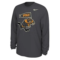 Men's Nike  Anthracite Tennessee Volunteers UT Smokey Long Sleeve T-Shirt