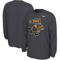 Men's Nike  Anthracite Tennessee Volunteers UT Smokey Long Sleeve T-Shirt