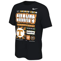 T-shirt Nike Tennessee Volunteers 2022 Orange Bowl Champions pour homme Noir