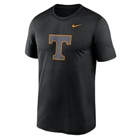 T-shirt Nike noir Tennessee Volunteers pour homme avec logo Legend Performance