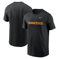 T-shirt Nike noir Tennessee Volunteers Primetime Wordmark pour homme