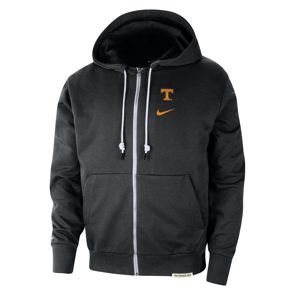 Sweat à capuche zippé Nike Tennessee Volunteers Standard Issue Player Performance pour homme, noir