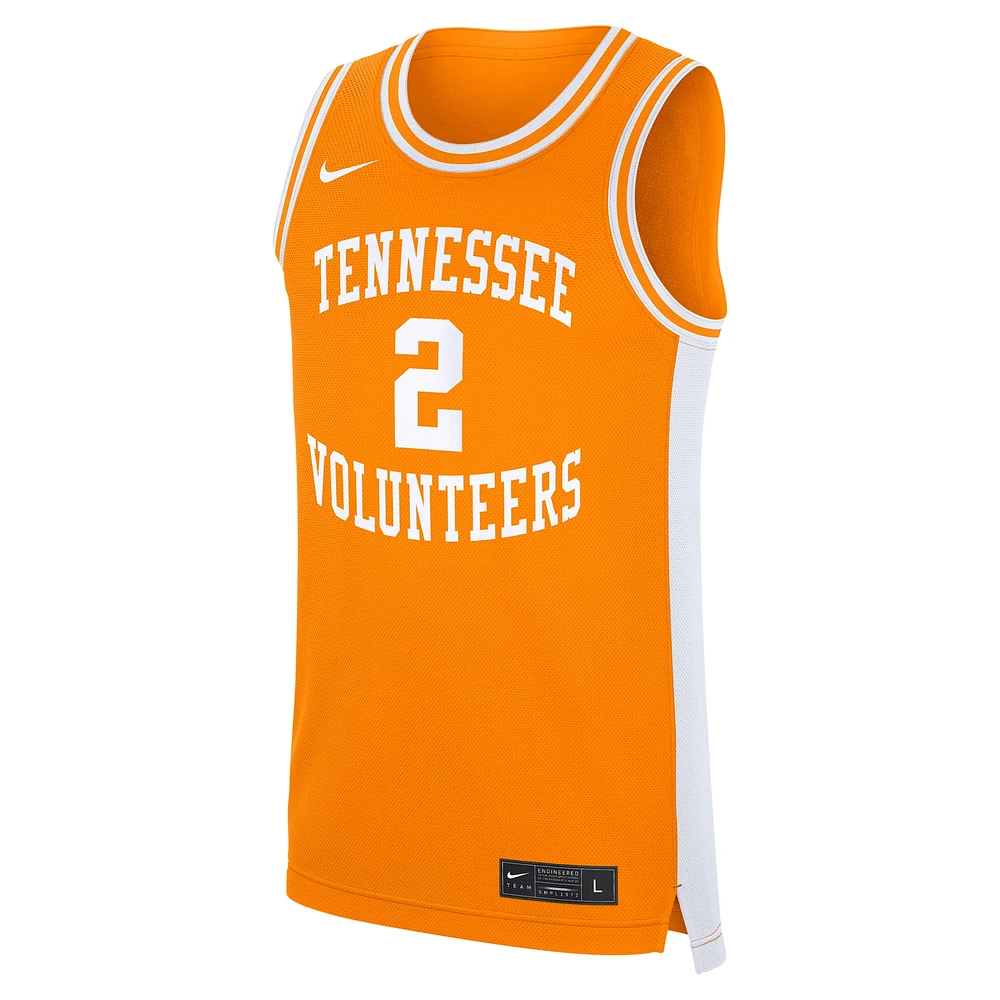 Maillot de basket-ball réplique Nike Chaz Lanier Tennessee Orange Volunteers pour homme